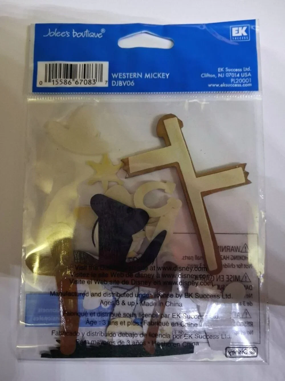 Jolee's Boutique Disney Western Mickey 3D Dimensional Scrapbook Stickers #DJBV06